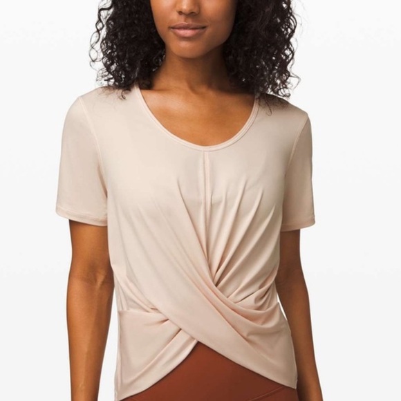 Lululemon Do The Daily Short Sleeve Twist Front Top Size 2 - Picture 1 of 4